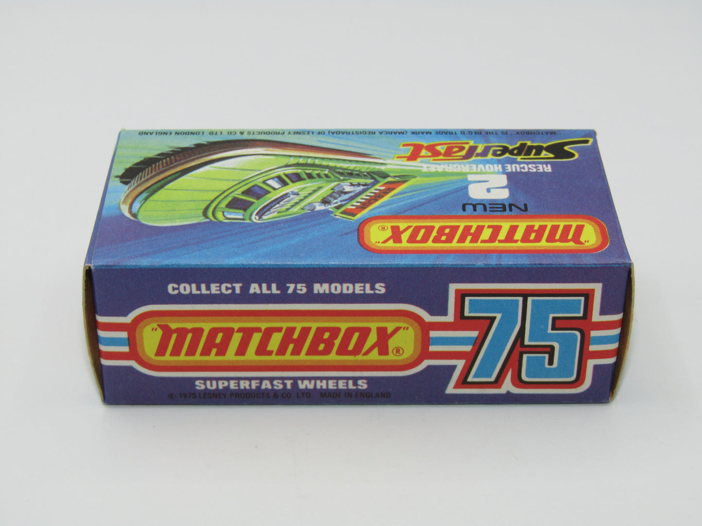 Matchbox Superfast 2C Rescue Hovercraft Avacado 2000 Labels