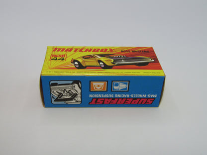 Matchbox Superfast 44B Boss Mustang Dark Green Dark Amber Windows