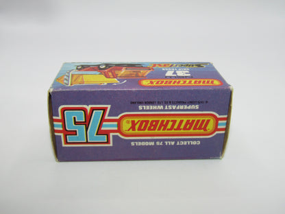 Matchbox Superfast No 37C Skip Truck Metallic Blue Silver Base