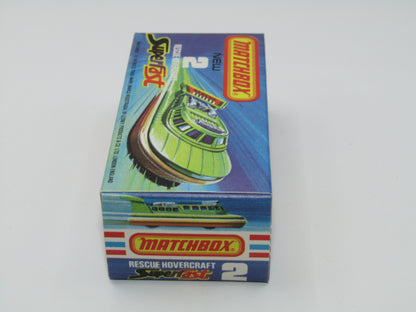 Matchbox Superfast 2C Rescue Hovercraft Avacado 2000 Labels