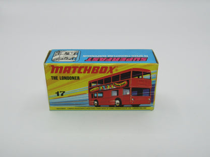Matchbox Superfast No 17B The Londoner Japan Moriyama Miniature Collection