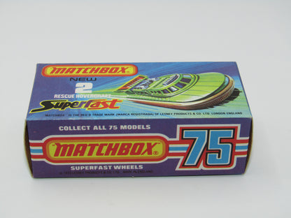 Matchbox Superfast 2C Rescue Hovercraft Avacado 2000 Labels