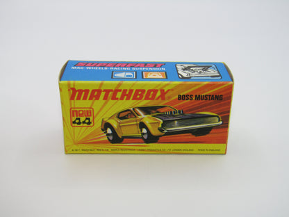 Matchbox Superfast 44B Boss Mustang Dark Green LIGHT Amber Windows