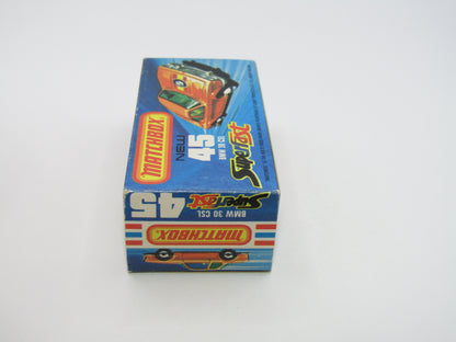 Matchbox Superfast 45B BMW 3.0CSL White with Manhalter Boot Labels