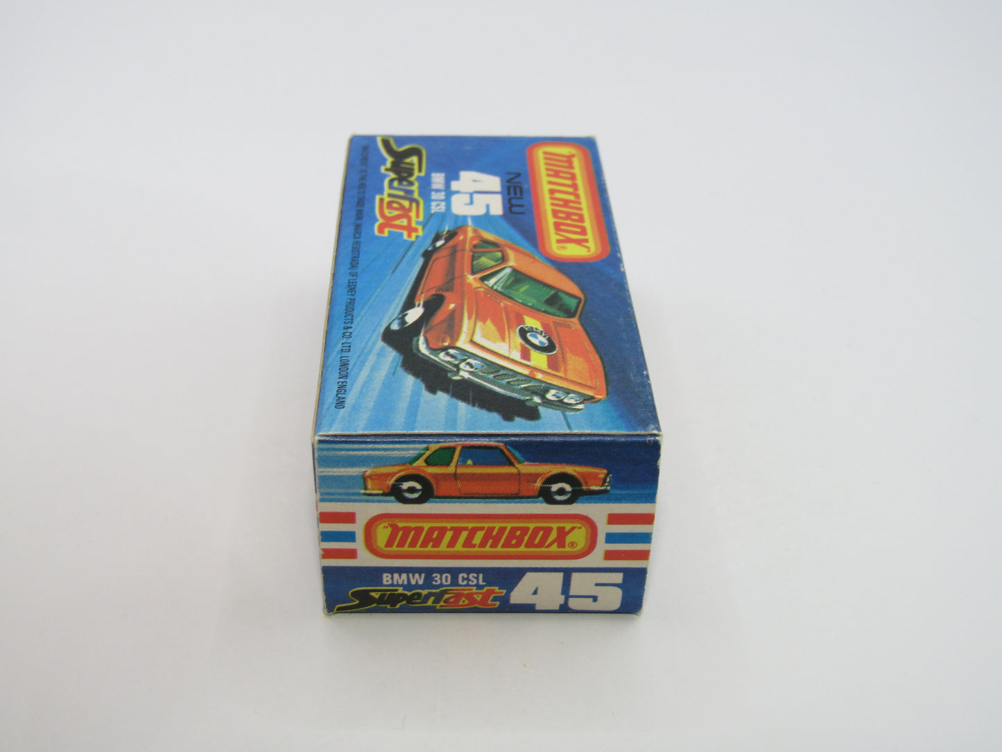 Matchbox Superfast 45B BMW 3.0CSL White with Manhalter Boot Labels