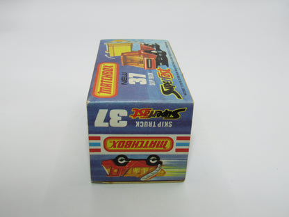 Matchbox Superfast No 37C Skip Truck Metallic Blue GREY Base