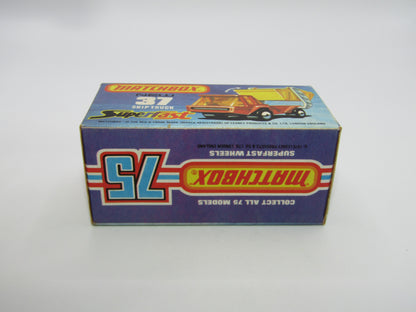 Matchbox Superfast No 37C Skip Truck Metallic Blue GREY Base