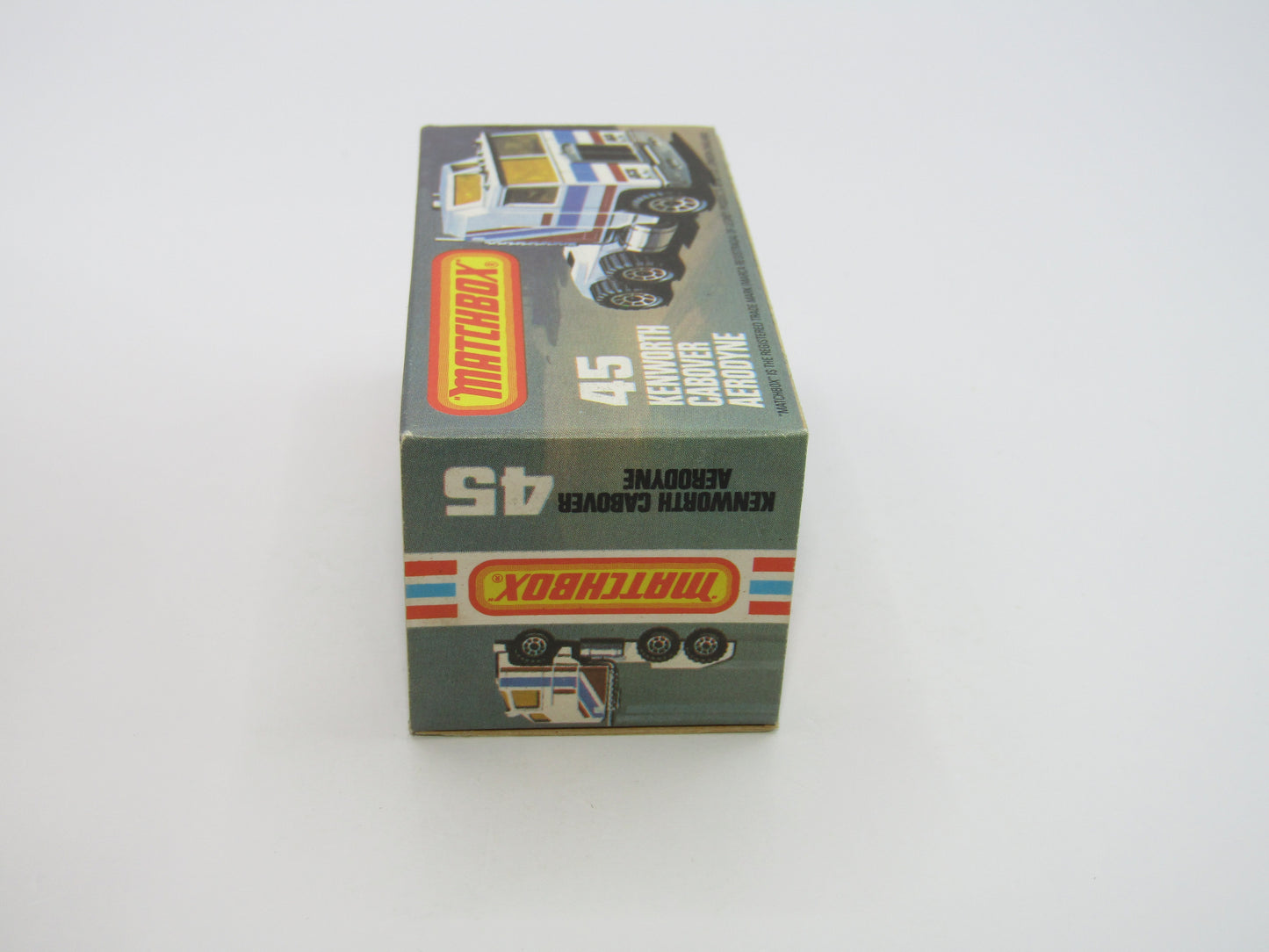 Matchbox Superfast 45C Kenworth Truck Red, White, Blue, Yellow Stripes