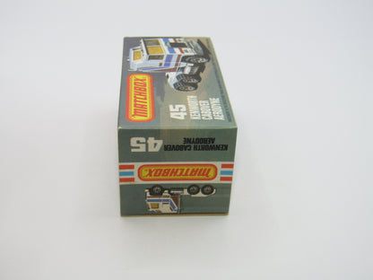 Matchbox Superfast 45C Kenworth Truck Red, White, Blue, Yellow Stripes