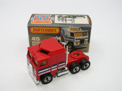 Matchbox Superfast 45C Kenworth Truck Red, Blue & White Stripes