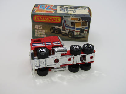 Matchbox Superfast 45C Kenworth Truck Red, Blue & White Stripes