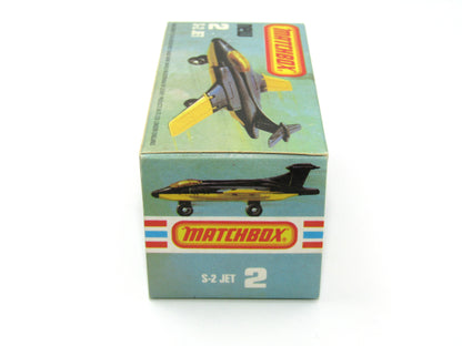 Matchbox Superfast 2D S2 Jet Metallic Blue & White Viper Tampo