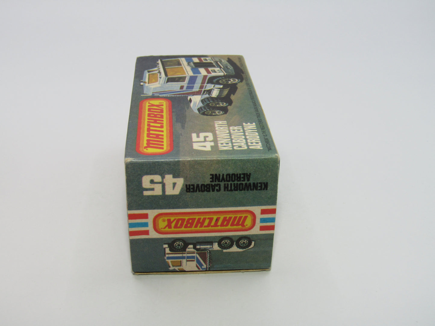 Matchbox Superfast 45C Kenworth Truck Red, White, Blue, Yellow Stripes