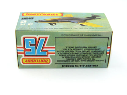 Matchbox Superfast 2D S2 Jet Metallic Blue & White Viper Tampo