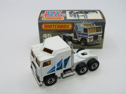 Matchbox Superfast 45C Kenworth Truck White, Blue & Green Tampo