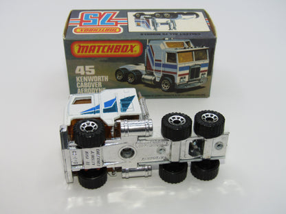 Matchbox Superfast 45C Kenworth Truck White, Blue & Green Tampo