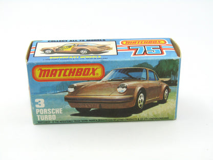 Matchbox Superfast 3C Porsche Turbo DARK MATT GREEN grey base