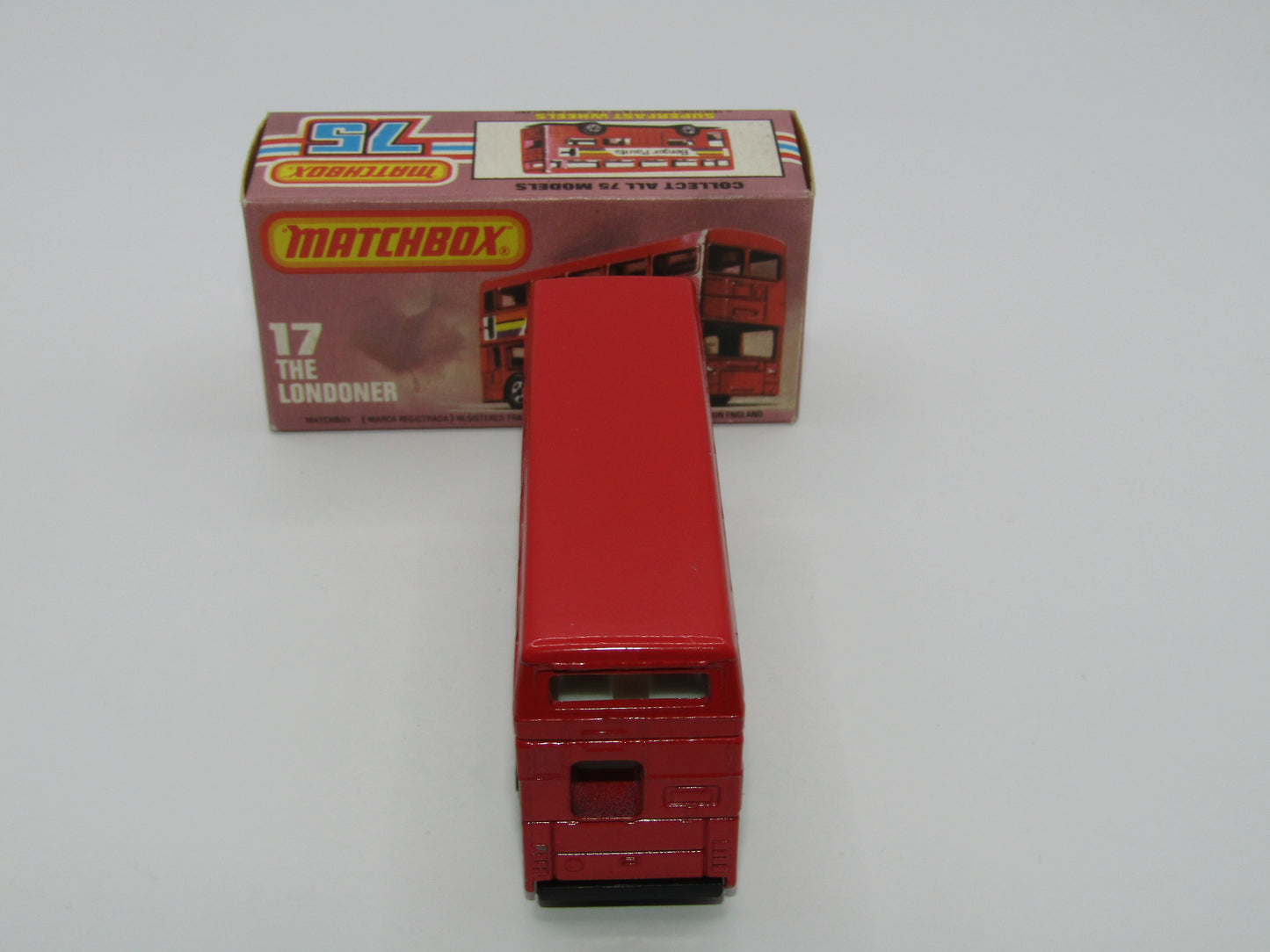 Matchbox Superfast No 17C London Bus Japan Kumanmachi Shopping Street