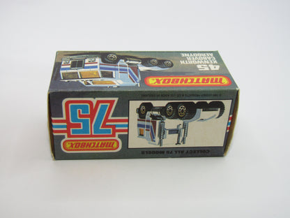 Matchbox Superfast 45C Kenworth Truck White, Blue & Green Tampo