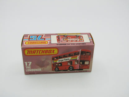 Matchbox Superfast No 17C London Bus Japan Kumanmachi Shopping Street