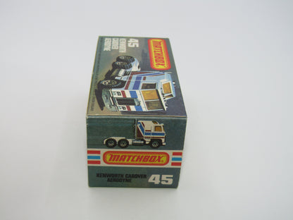 Matchbox Superfast 45C Kenworth Truck White, Blue & Green Tampo