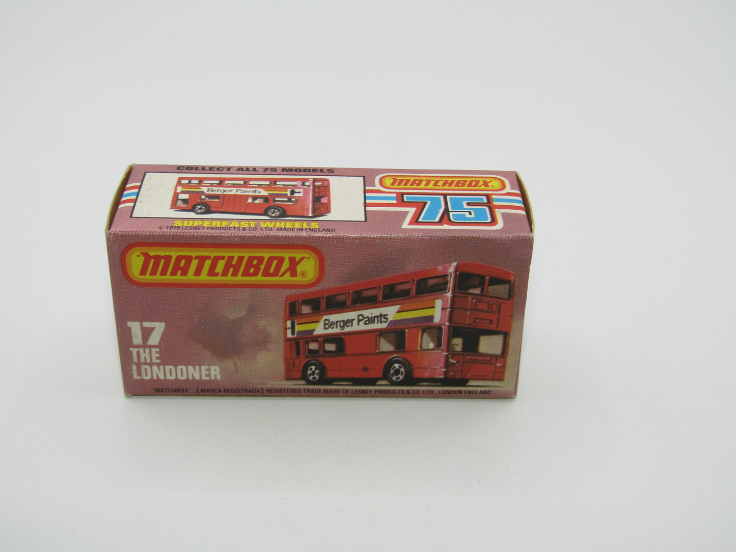 Matchbox Superfast No 17C London Bus Japan Kumanmachi Shopping Street