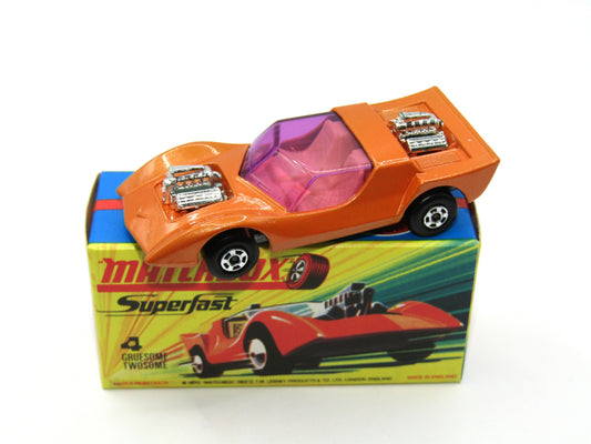 Matchbox Superfast 4B Gruesome Twosome ORANGE-GOLD body