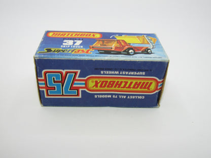 Matchbox Superfast No 37C Skip Truck Metallic Blue Satin Black Base