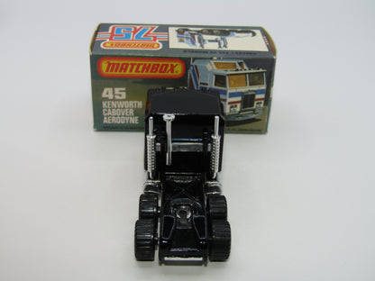 Matchbox Superfast 45C Kenworth Truck Black, Red & Grey Stripes