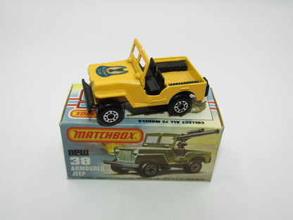 Matchbox Superfast No 38C Armoured Jeep no 38 Base rear seats