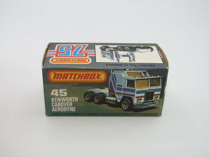 Matchbox Superfast 45C Kenworth Truck Black, Red & Grey Stripes