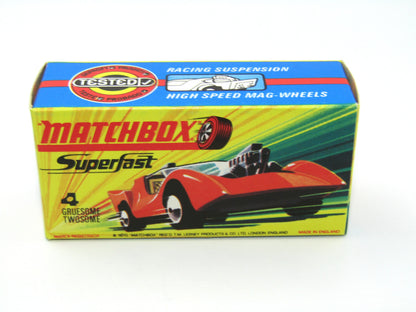 Matchbox Superfast 4B Gruesome Twosome ORANGE-GOLD body