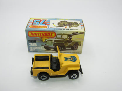 Matchbox Superfast No 38C Armoured Jeep no 38 Base rear seats