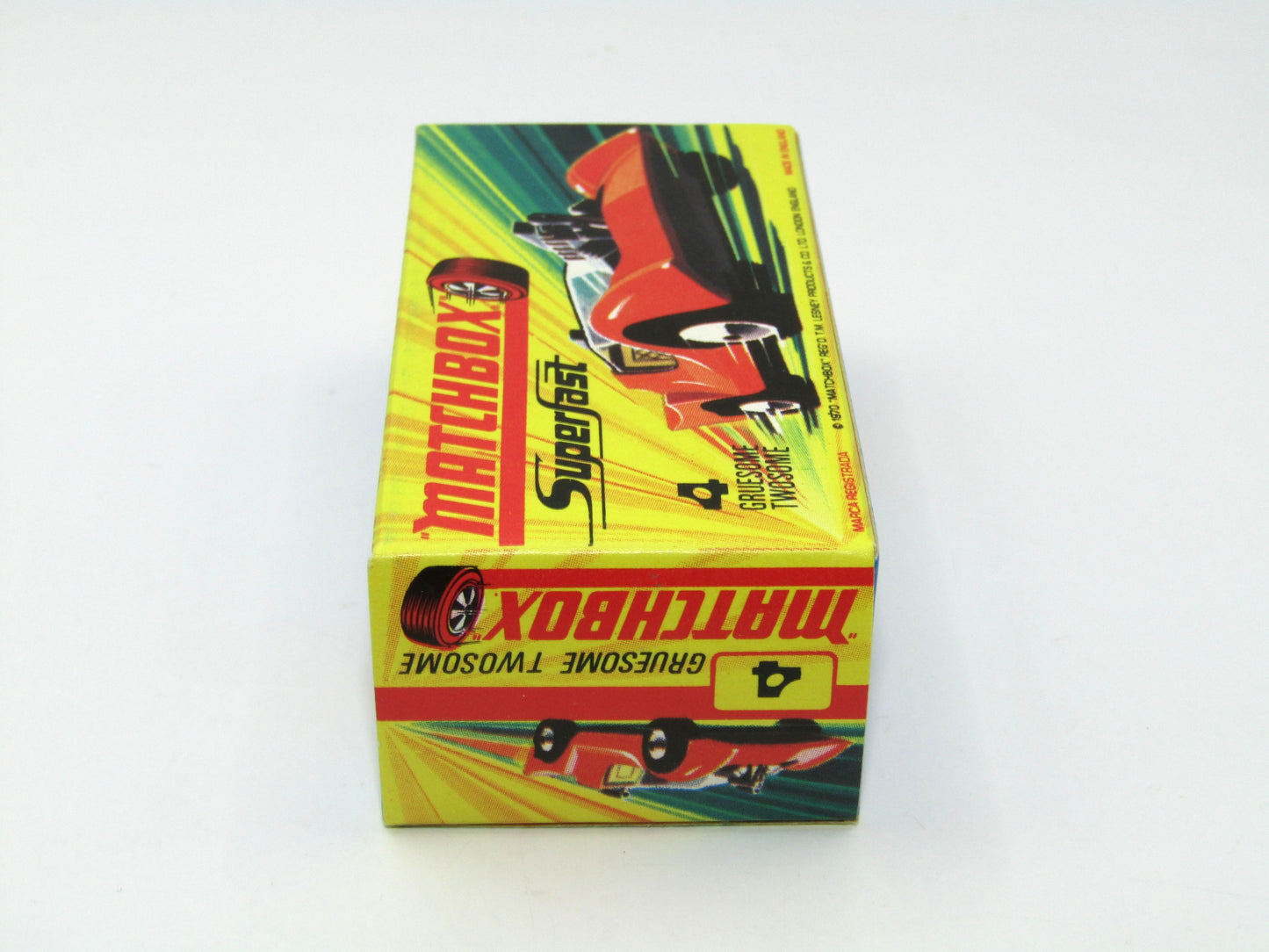 Matchbox Superfast 4B Gruesome Twosome ORANGE-GOLD body