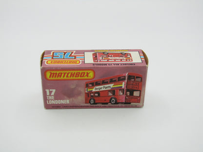 Matchbox Superfast No 17C London Bus Japan Tokoro Recreation Village