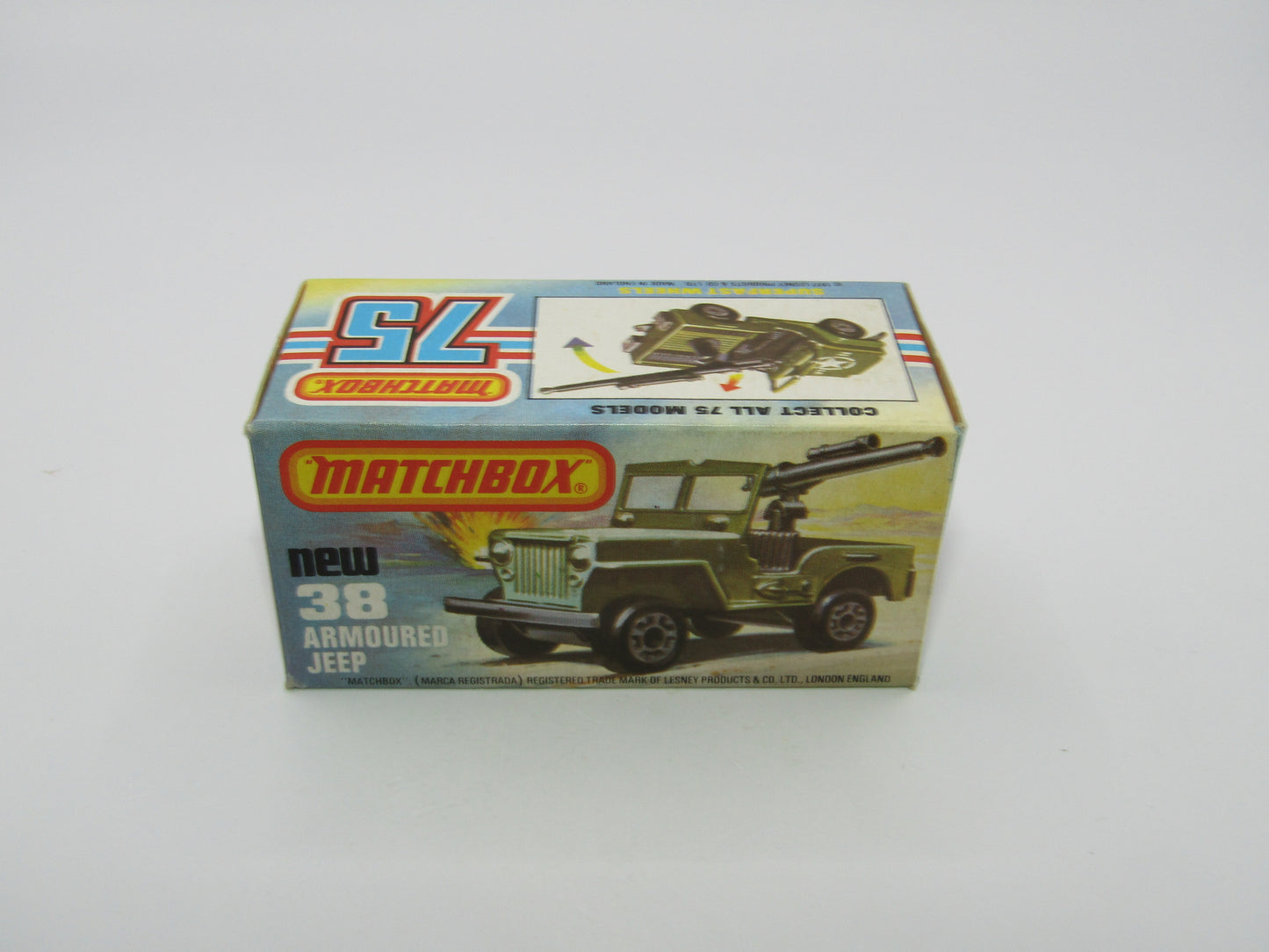 Matchbox Superfast No 38C Armoured Jeep no 38 Base rear seats