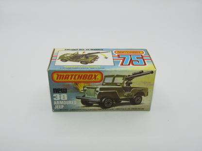 Matchbox Superfast No 38C Armoured Jeep no 38 Base rear seats