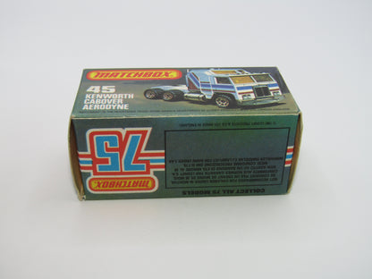 Matchbox Superfast 45C Kenworth Truck Black, Red & Grey Stripes