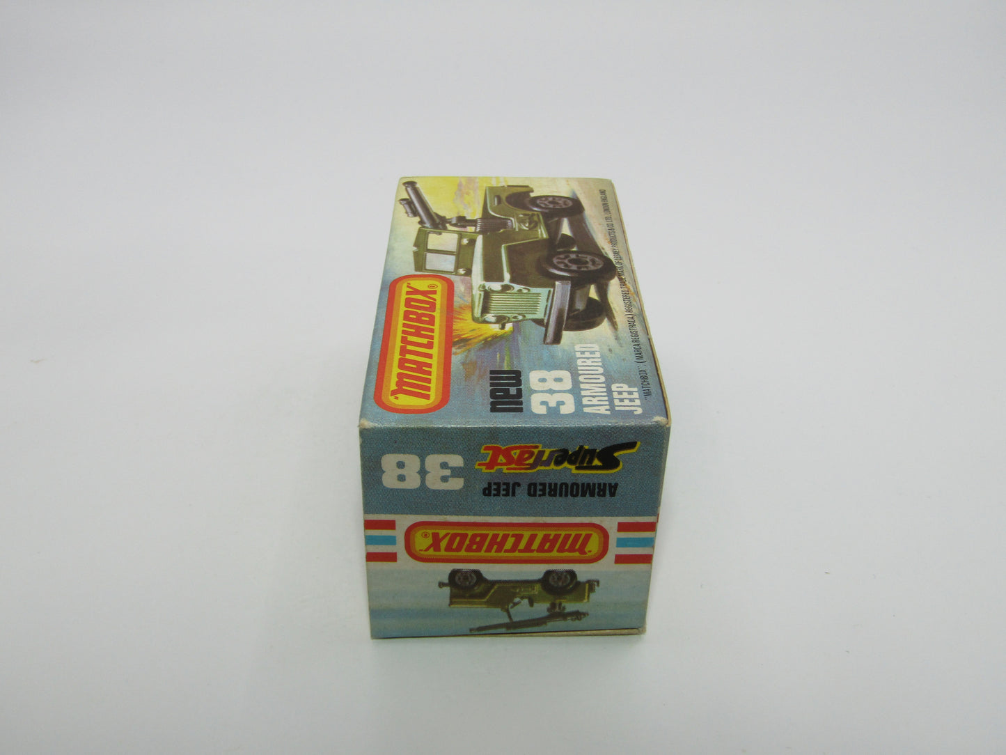 Matchbox Superfast No 38C Armoured Jeep no 38 Base rear seats