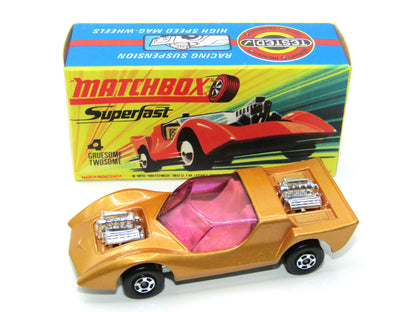 Matchbox Superfast 4B Gruesome Twosome Light Gold