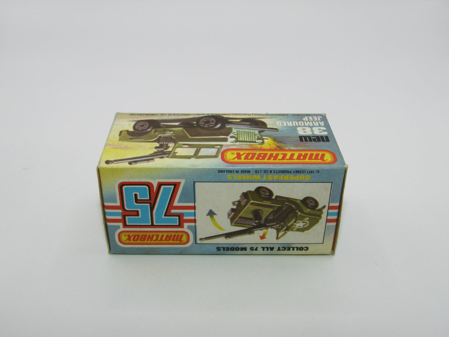 Matchbox Superfast No 38C Armoured Jeep no 38 Base rear seats