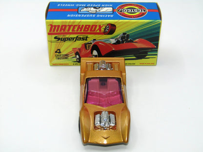 Matchbox Superfast 4B Gruesome Twosome Light Gold