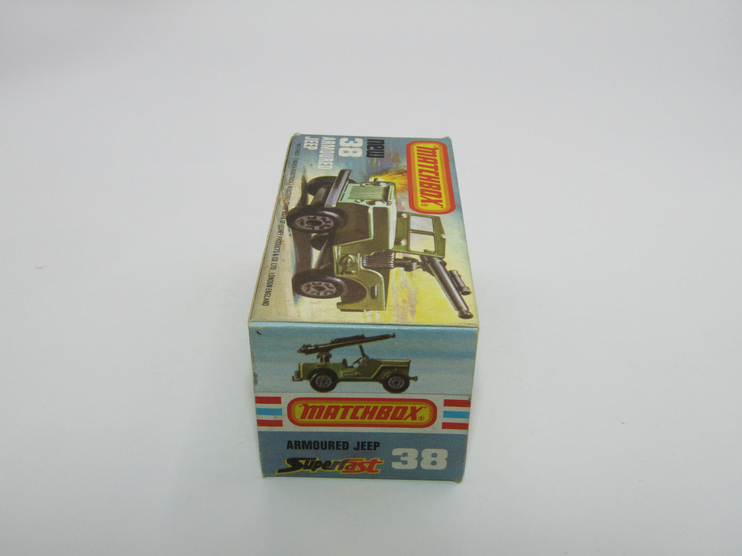 Matchbox Superfast No 38C Armoured Jeep no 38 Base rear seats