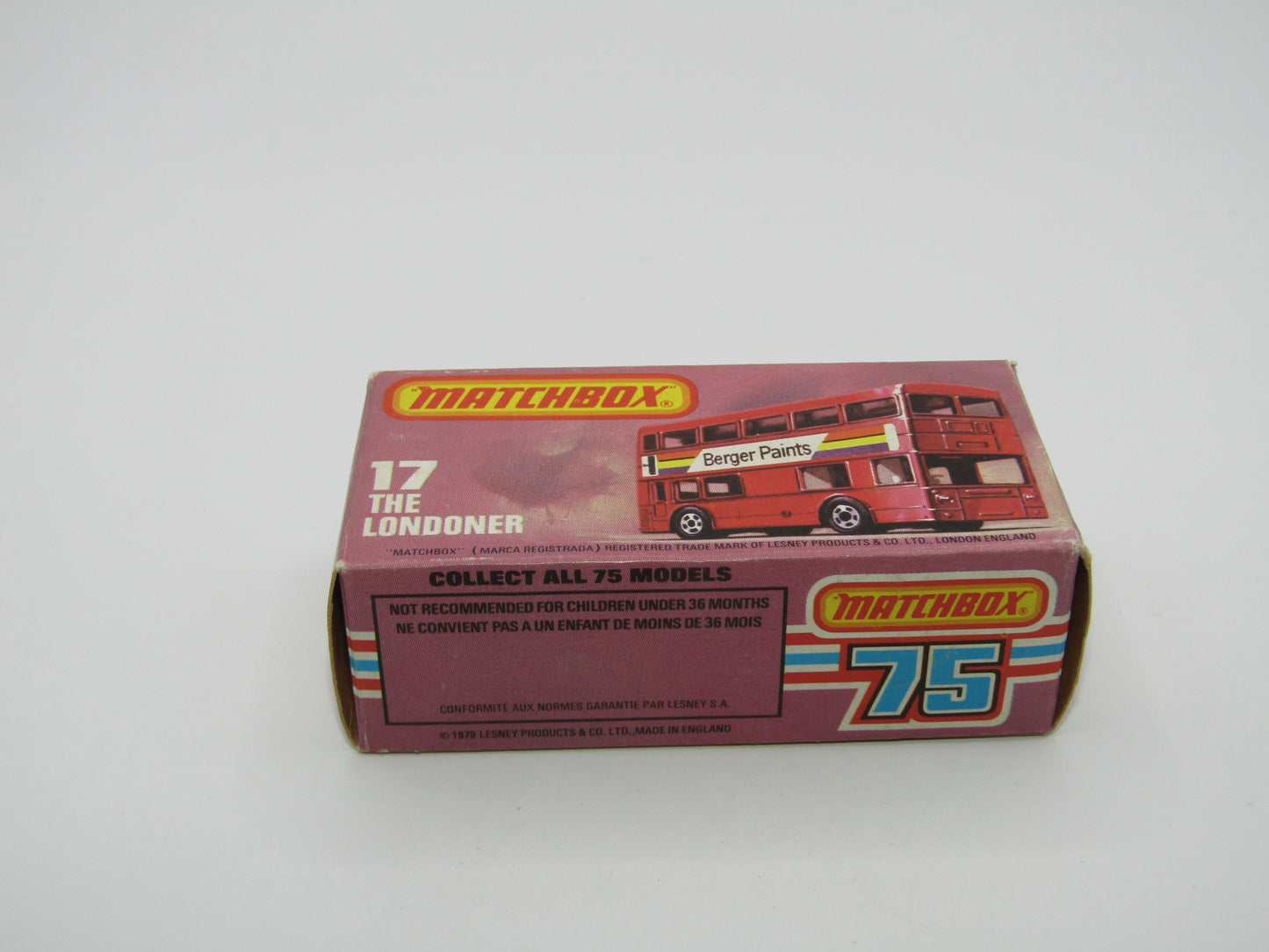 Matchbox Superfast No 17C London Bus Japan Tokoro Recreation Village