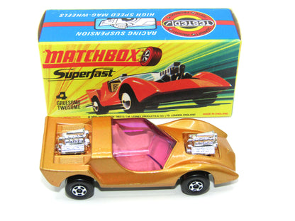 Matchbox Superfast 4B Gruesome Twosome Light Gold