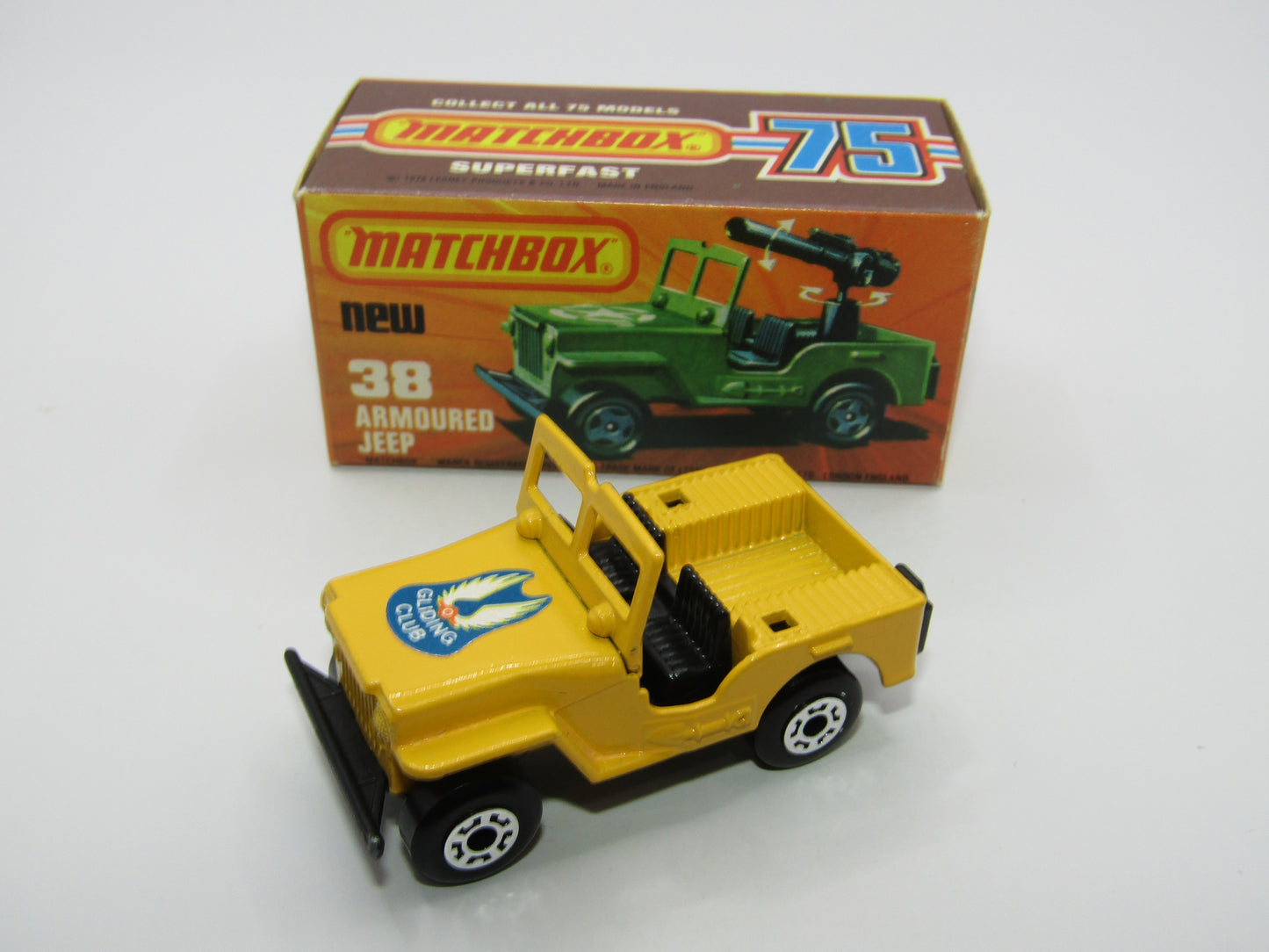 Matchbox Superfast No 38C Armoured Jeep no 38 Base no seats