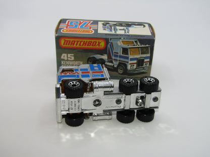 Matchbox Superfast 45C Kenworth Truck Silver NASA Lesney Base