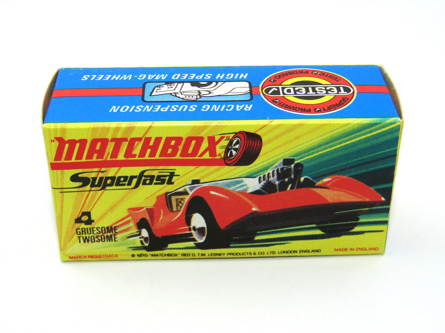 Matchbox Superfast 4B Gruesome Twosome Light Gold
