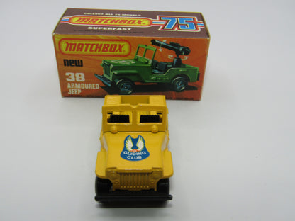 Matchbox Superfast No 38C Armoured Jeep no 38 Base no seats
