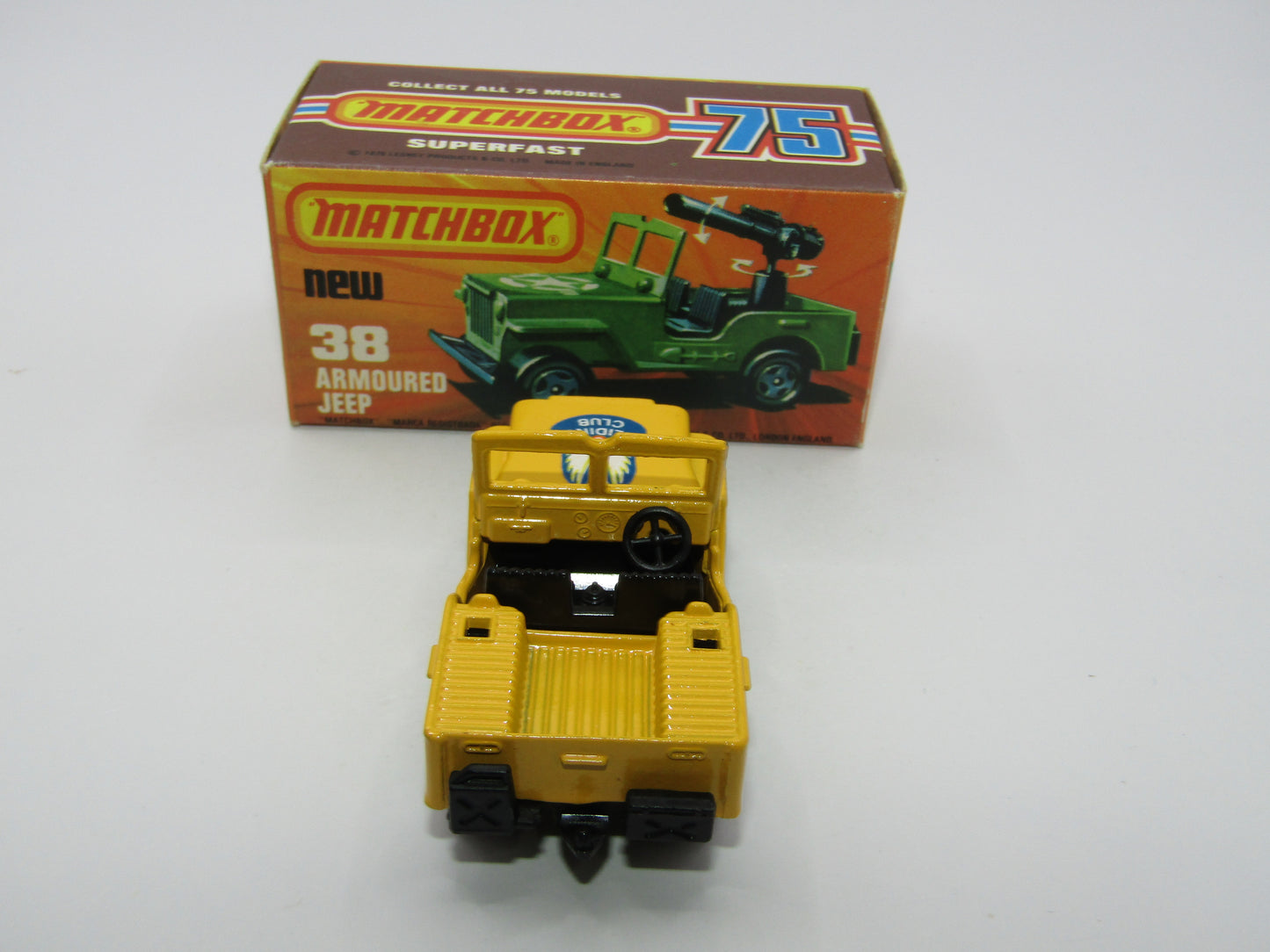 Matchbox Superfast No 38C Armoured Jeep no 38 Base no seats